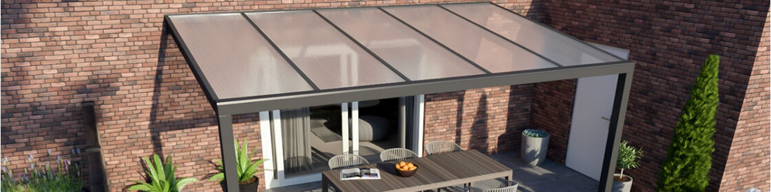 Veranda polycarbonaat antraciet