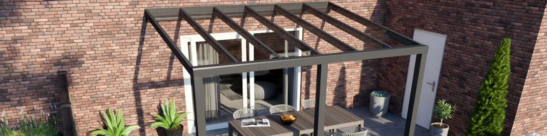 Veranda glas antraciet